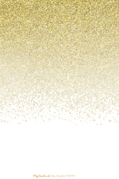 Jubileum uitnodiging 10 met gouden glitters met champagne glazen