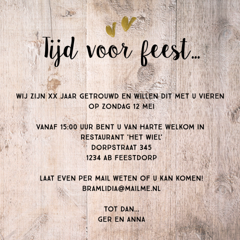 65 jaar getrouwd kaarten maken - vijfenzestig