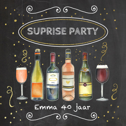 Uitnodiging feestje uitnodiging surprise-party 30 jaar