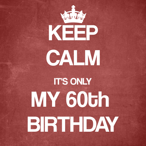 Keep Calm uitnodiging 60e verjaardag