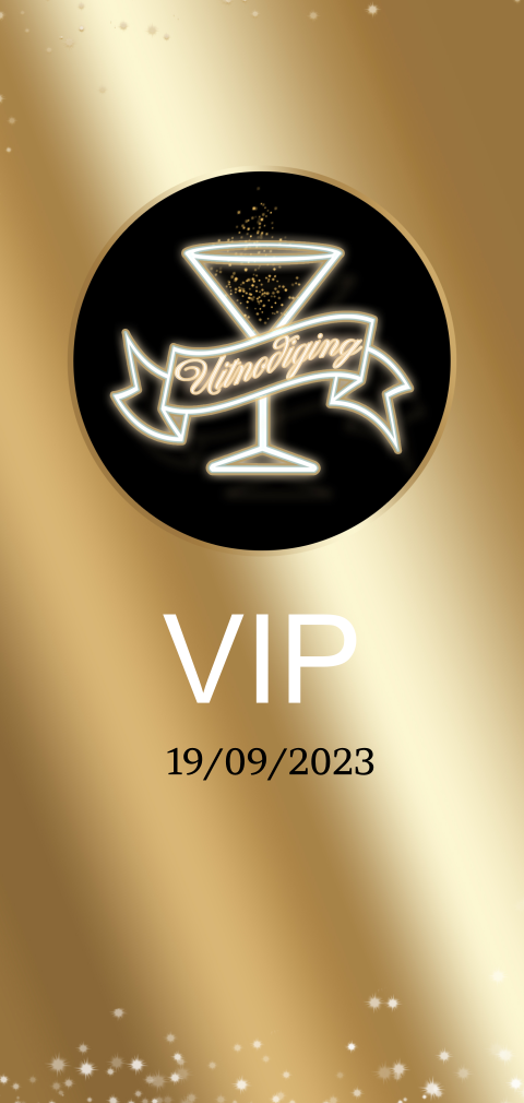 Uitnodiging verjaardag Golden ticket VIP