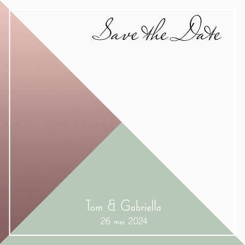 Mooie Save The Date Kaart Met Luxe Uitstraling