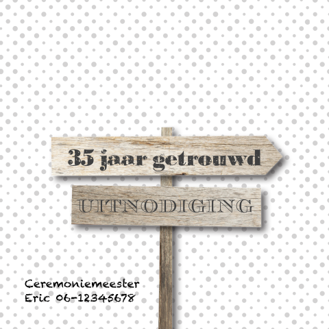 Uitnodiging 35 Jaar Getrouwd