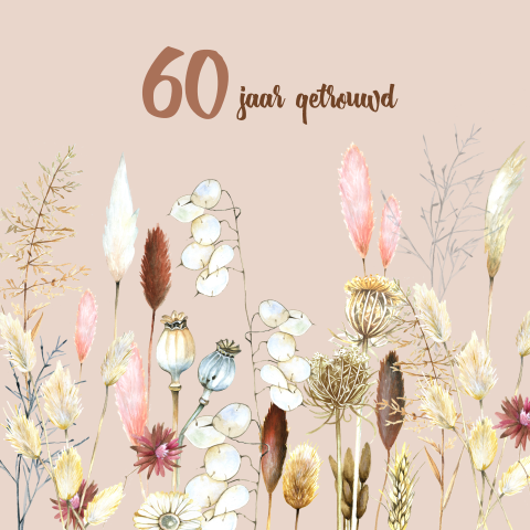 Uitnodiging Maken 60 Jaar Getrouwd