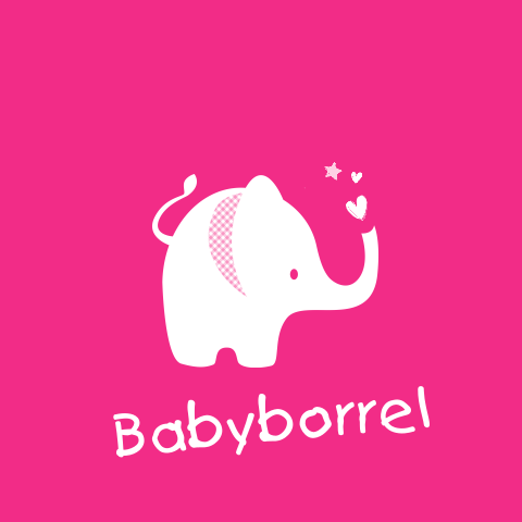 Uitnodiging babyborrel meisje olifantje met hartjes