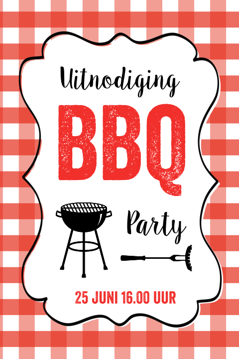 Uitnodiging Barbecue Party