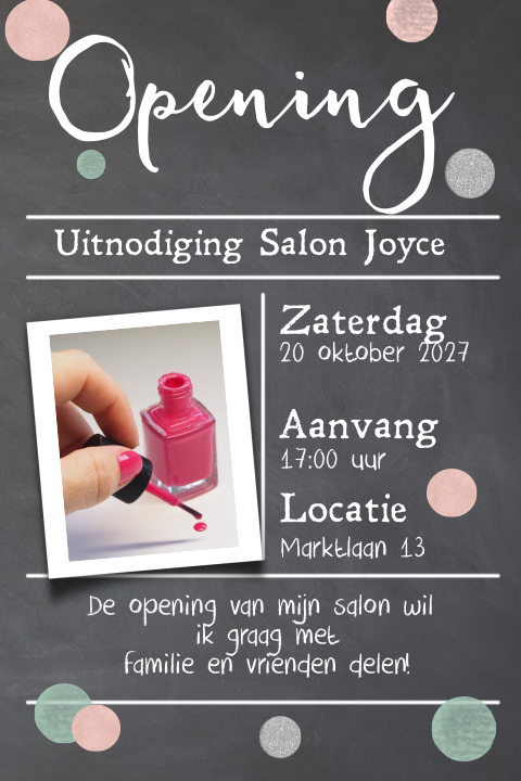 Uitnodiging feestje andere datum