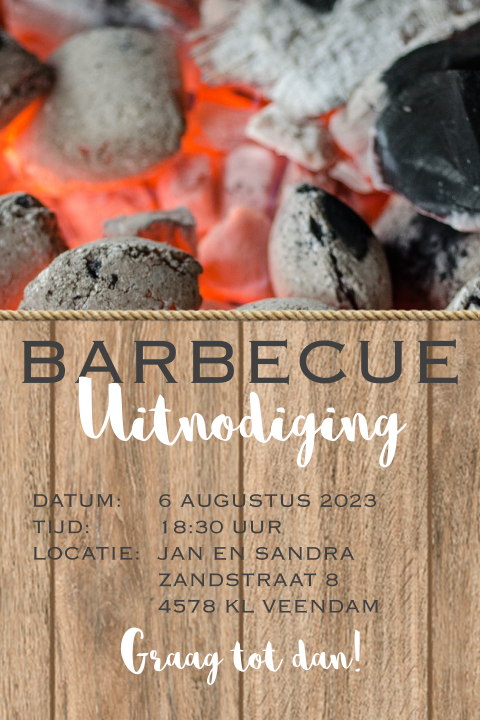 Uitnodiging BBQ maken | MyCards.nl