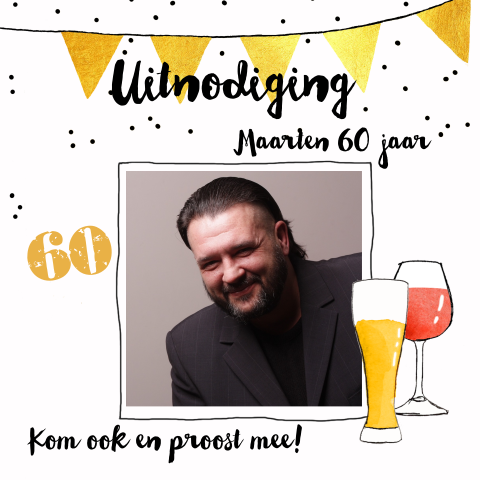 Uitnodiging Verjaardag 60 Jaar Man Abraham