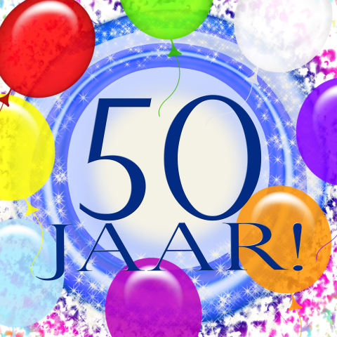 Uitnodigingskaart verjaardag feest 50 jaar 