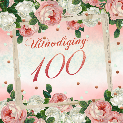 Uitnodiging 100ste vintage rozen