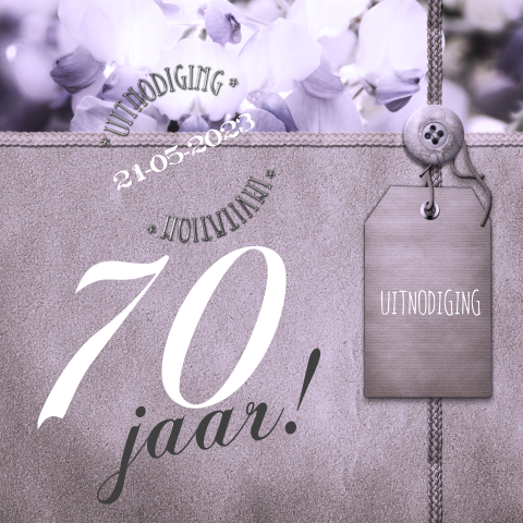 70 Jaar Uitnodigingskaarten Maken Zeventig