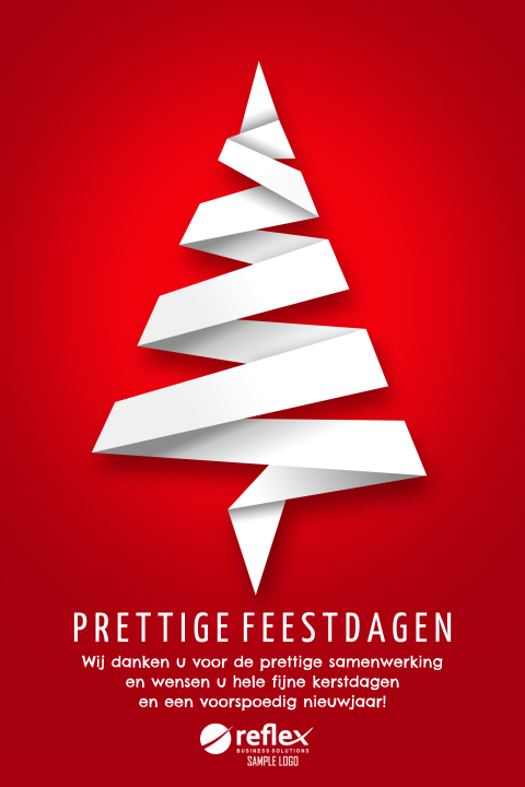 Creative zakelijke kerstkaart met logo