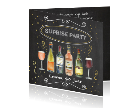 Beste Uitnodiging feestje uitnodiging surprise-party 30 jaar IC-02