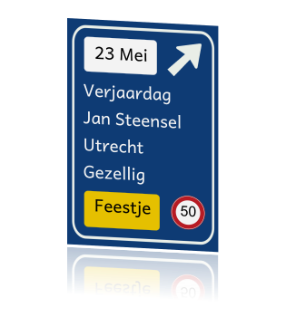 Verkeersbord ontwerpen