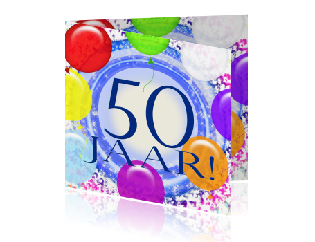 Verwonderlijk Uitnodigingskaart verjaardag feest 50 jaar II-85