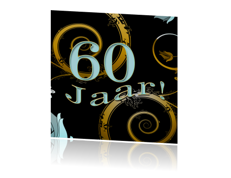 Verwonderlijk Verjaardagsuitnodiging 60 jaar MU-06